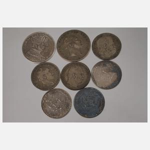 Konvolut Silbermünzen Preußen