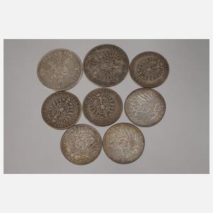 Konvolut Silbermünzen Preußen