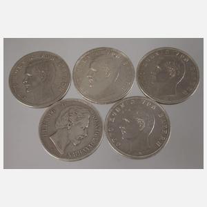 Konvolut Silbermünzen Bayern