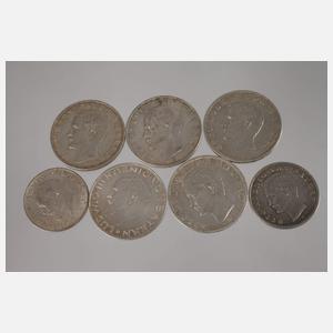 Konvolut Silbermünzen Bayern