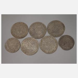 Konvolut Silbermünzen Bayern