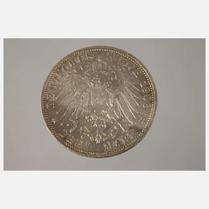 3 Mark Silber Sachsen Meiningen