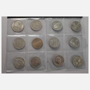 Konvolut DDR-Gedenkmünzen