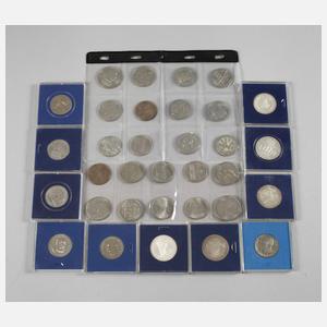 Konvolut DDR-Gedenkmünzen