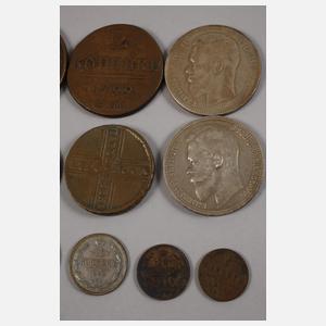 Konvolut Münzen Russland