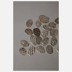 Konvolut Dengi Silber Tropfenmünzen Russland