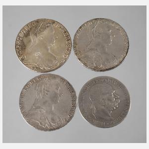 Konvolut Silbermünzen Österreich