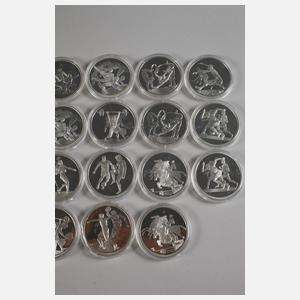 Konvolut Silbermünzen Olympiade Griechenland