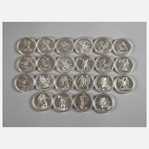 Konvolut Silbermünzen Olympiade Griechenland