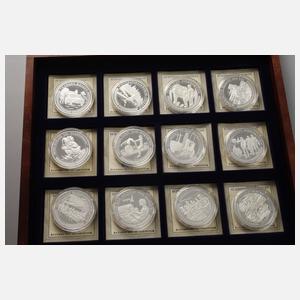 Konvolut Silbermedaillen Geschichte der DDR