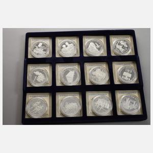 Konvolut Silbermedaillen Geschichte der DDR