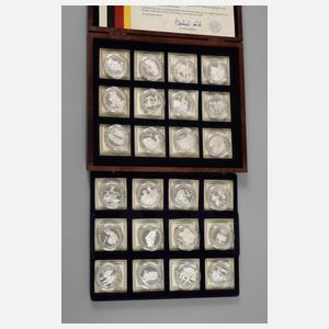 Konvolut Silbermedaillen Geschichte der DDR