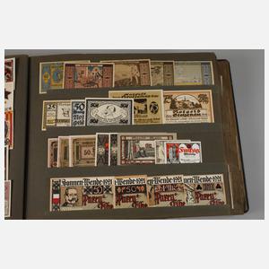 Große Sammlung Notgeldscheine
