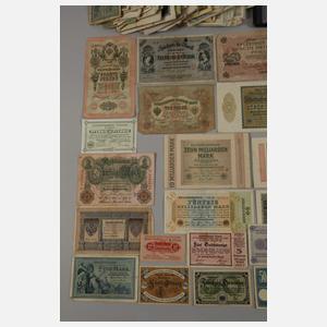 Konvolut alte Geldscheine