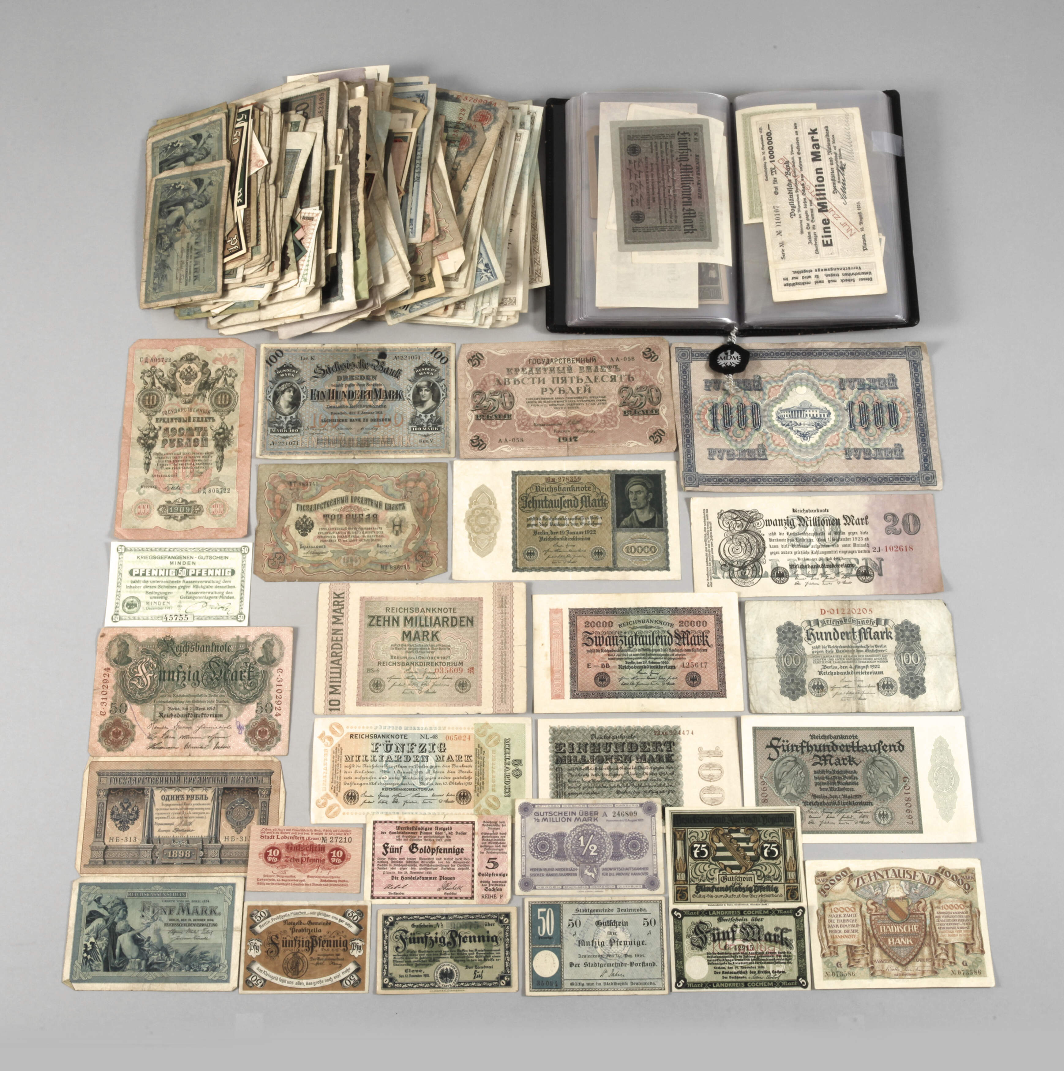 Konvolut alte Geldscheine