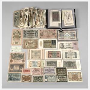 Konvolut alte Geldscheine