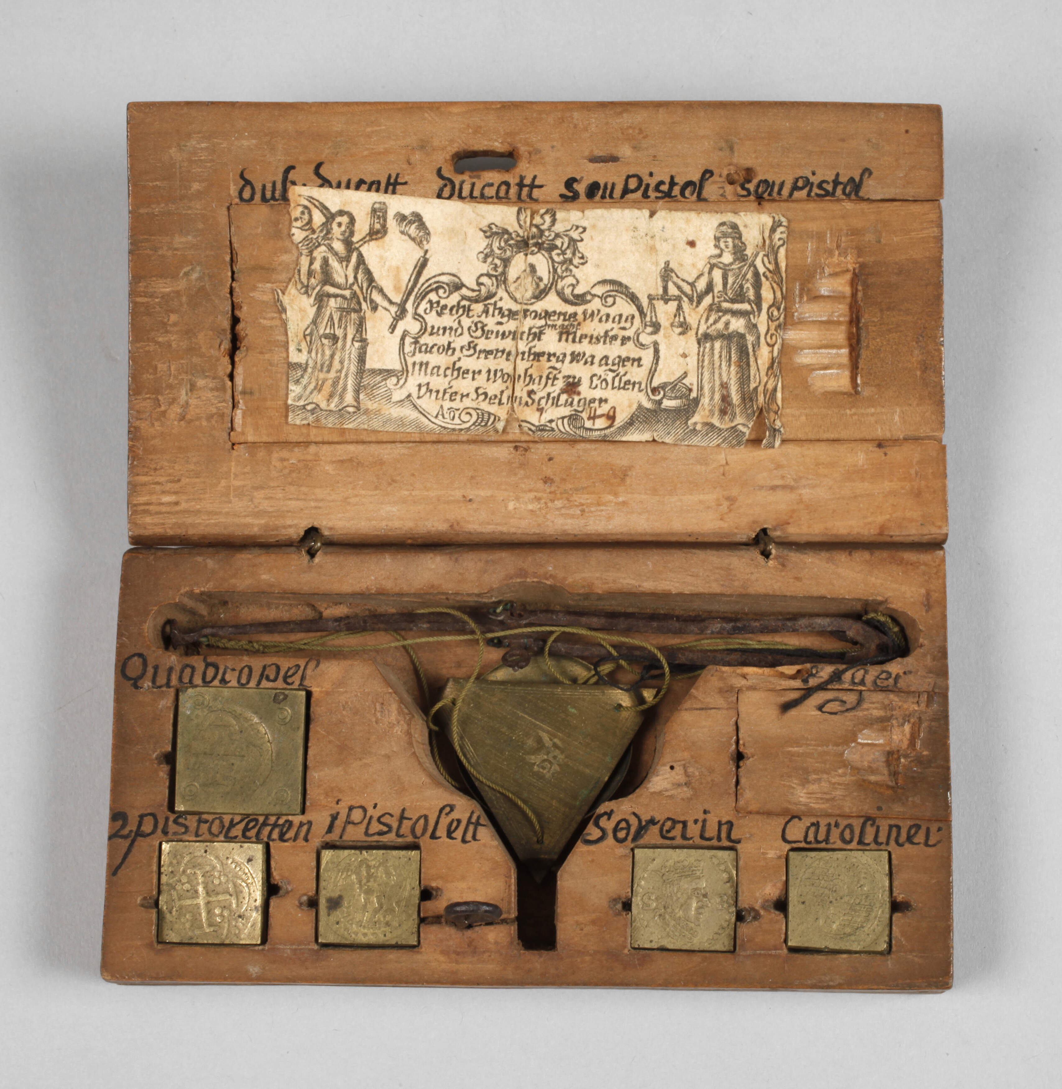 Münzwaage Jacob Grevenberg Köln