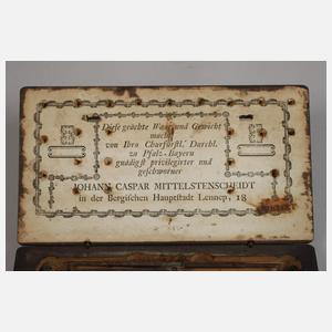 Münzwaage Caspar Mittelstenscheidt Lennep