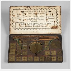 Münzwaage Caspar Mittelstenscheidt Lennep