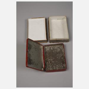 Konvolut Papierantiquitäten/Stammbuch-Kassetten