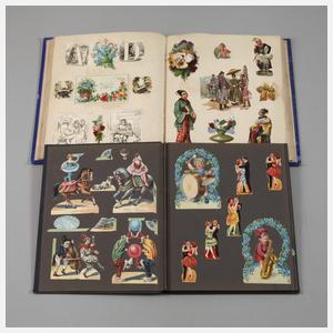 Zwei Sammelalben Papierantiquitäten