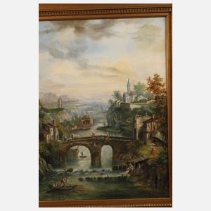 Bilderuhr Biedermeier