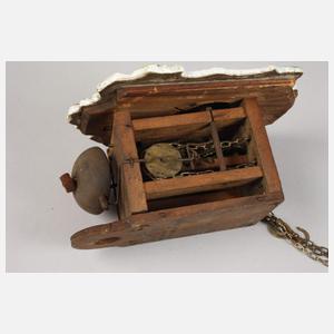 Kleine Porzellan-Schilderuhr