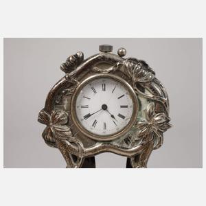 Tischuhr Jugendstil Silber