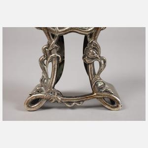 Tischuhr Jugendstil Silber