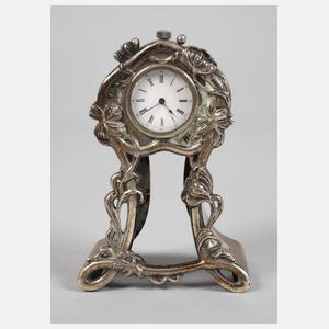 Tischuhr Jugendstil Silber