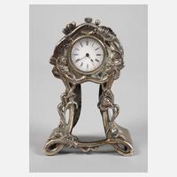 Tischuhr Jugendstil Silber111