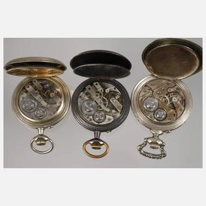 Sammlung großkalibrige Taschenuhren