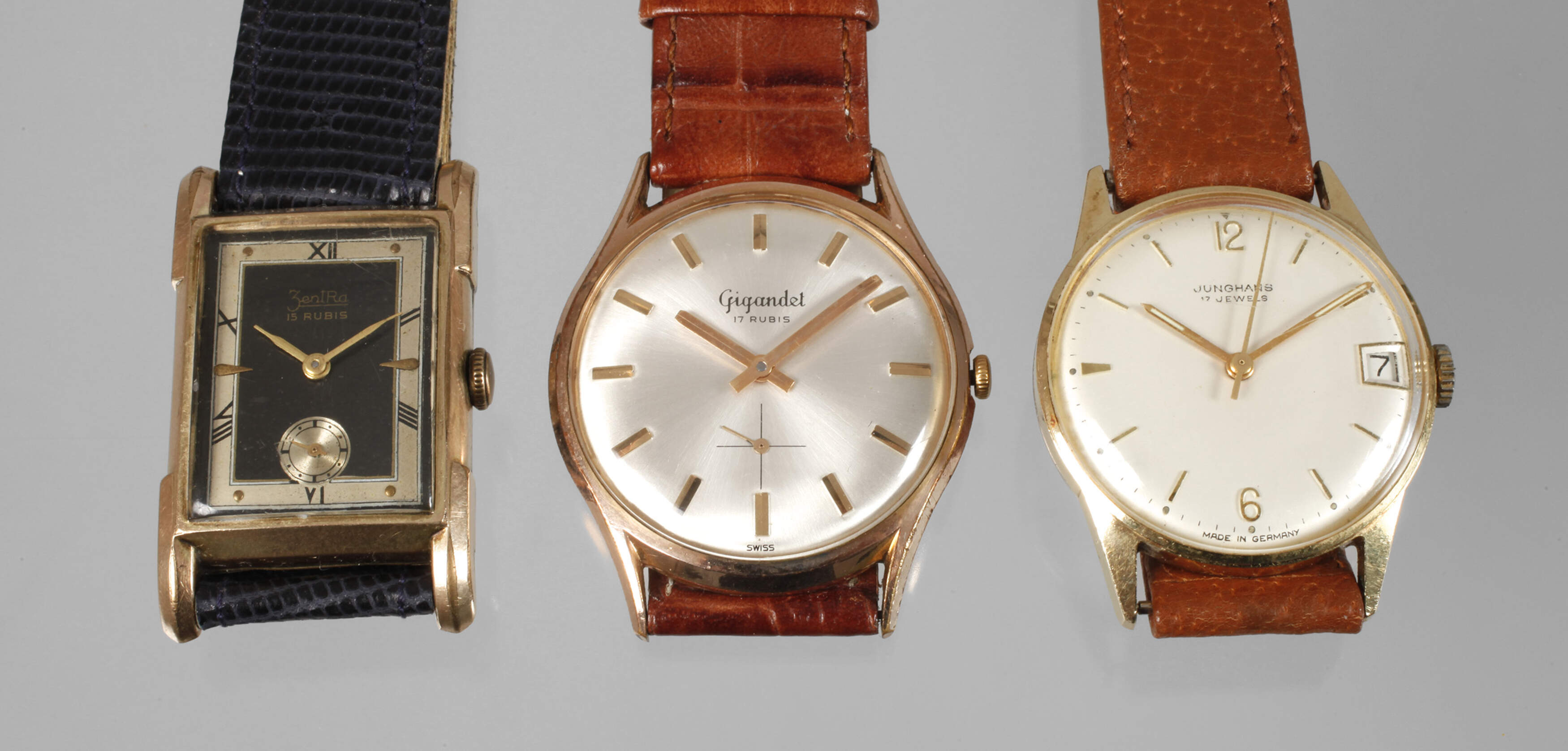 Drei Herrenuhren
