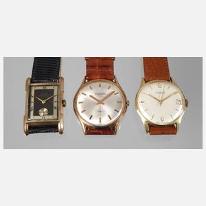 Drei Herrenuhren