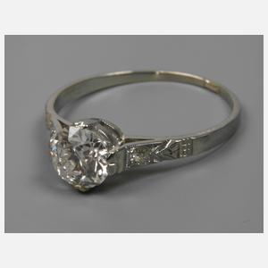 Art déco-Damenring mit Diamanten