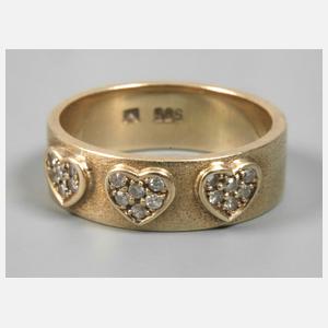 Bandring mit Diamanten