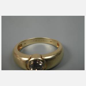 Herrenring mit Diamanten von ca. 1,07 ct