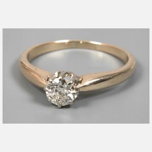 Solitärring mit Brillanten