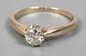 Solitärring mit Brillanten