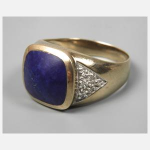 Herrenring mit Lapislazuli