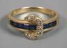 Damenring mit Saphiren und Diamanten