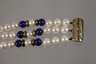 Perlenarmband mit Lapislazuli