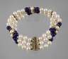 Perlenarmband mit Lapislazuli