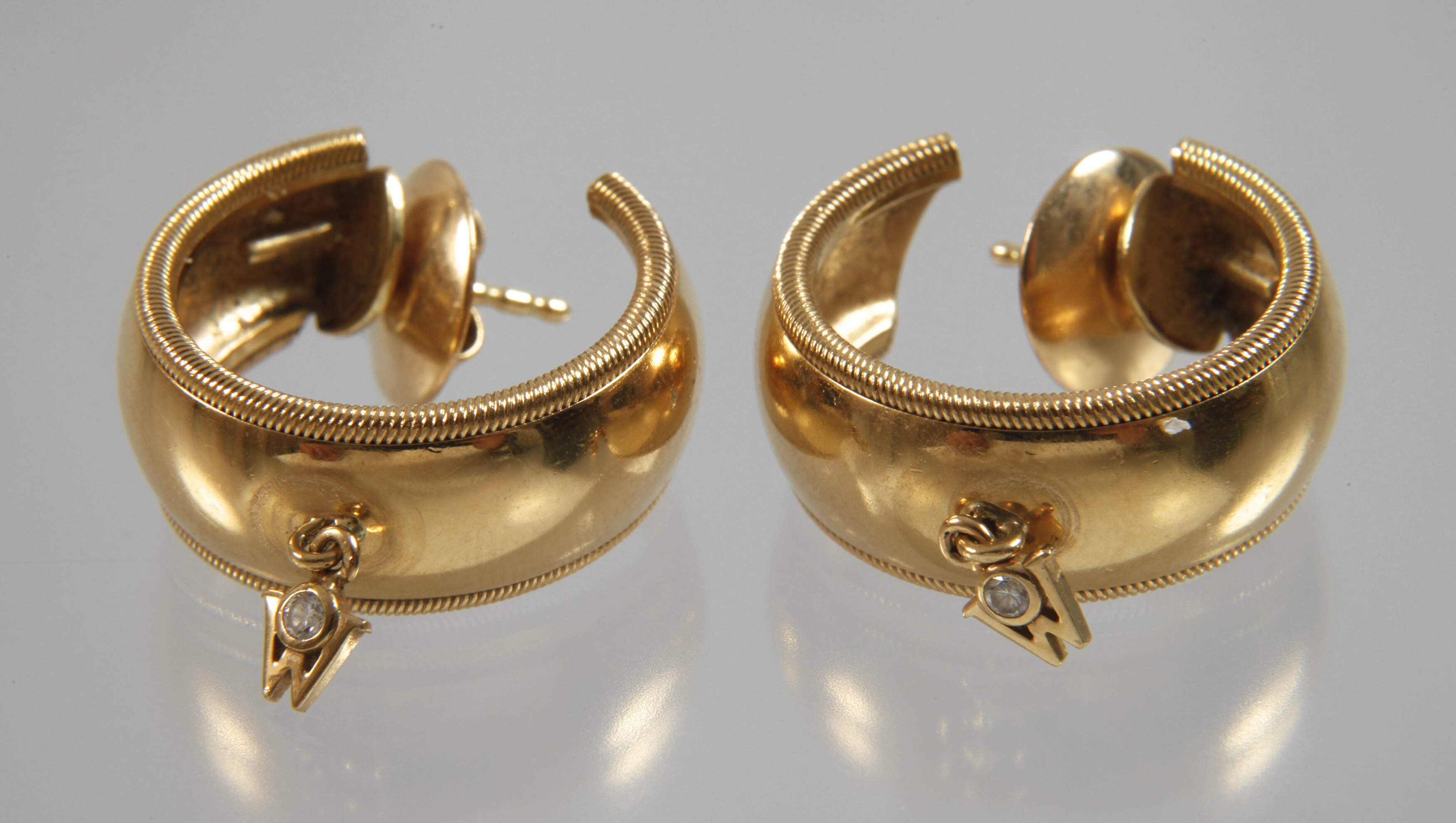 Wellendorff Paar Halbcreolen