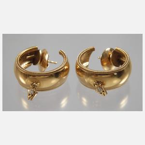 Wellendorff Paar Halbcreolen