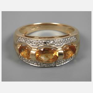Damenring mit Citrinen