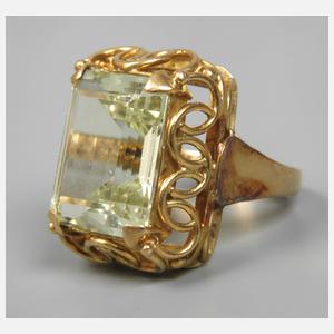 Damenring mit Citrin