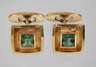 Paar Manschettenknöpfe mit Turmalinen