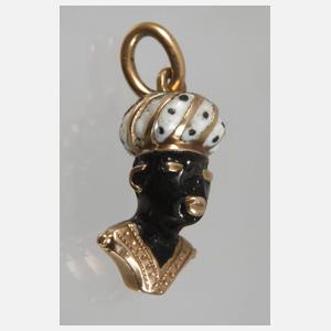 Anhänger als Afrikanerkopf