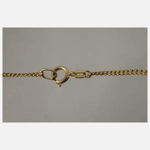 Collier mit Granaten und Perlen